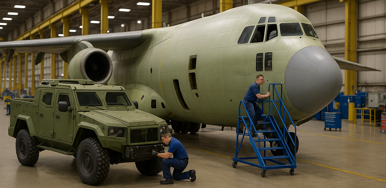 Defense Vehicle and Aircraft Assemblies